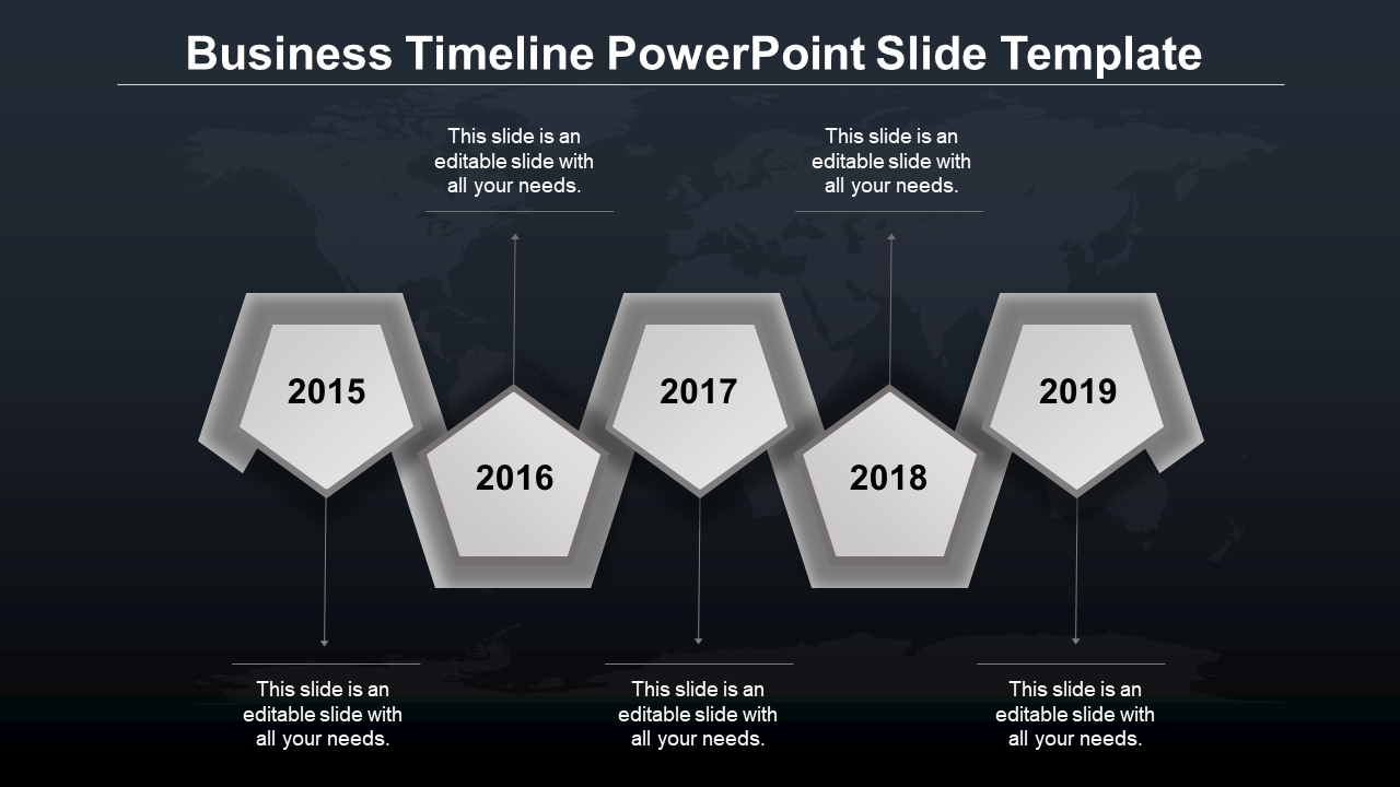 timeline powerpoint slide template-gray-5